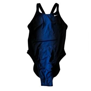 Nike one piece swimsuit black and blue, US size 10 women’s